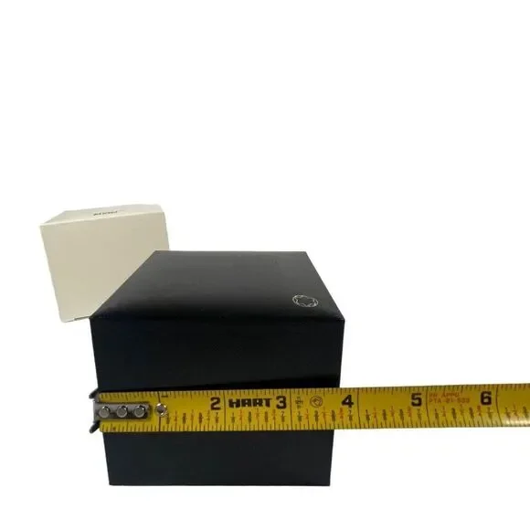 Montblanc Empty Cufflink Jewelry Box With Cloth & GuideBlack & White - 5x5x3